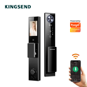 Waterproof 3D Face Recignition Smartlock Digital Tuya <b>Wifi</b> Fingerprint <b>Smart</b> Door Lock with <b>Camera</b> and Fingerprint - Product Image 1