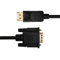 Adaptador DP a VGA HDTV DP macho a VGA macho El cable convertidor proporciona un rendimiento de cable superior y conexiones confiables