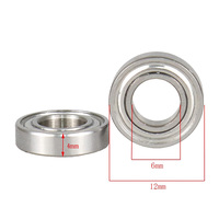 Roulement à section mince haute vitesse MR126 2Z pour modélisme RC 6x12x4 mm, roulements à billes à gorge profonde micro MR126ZZ pour voiture RC