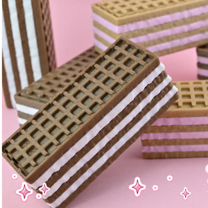 FUSEJOY3D Impression 3D Weihua Biscuit Clicker Porte-clés Clicker Fidget Décompression Keypress - Product Image 4