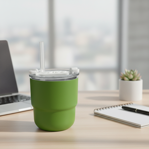 Tazza da Viaggio Portatile Intelligente da 10 oz in Acciaio Inossidabile Isolato con Coperchio Scorrevole 2 in 1 e Cannuccia <span class=keywords><strong>per</strong></span> Uso Quotidiano - Product Image 6