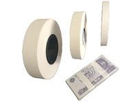 Ruban de baguage en papier blanc pour l'utilisation de la banque Ruban de papier kraft de 30mm pour le regroupement de billets de banque