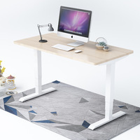 Bureau debout électrique réglable, cadre de bureau réglable en hauteur mobilier de bureau de luxe