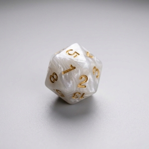 Jeu de dés à 20 faces en acrylique premium multicolore de 22 mm (7 pièces) pour D&D TRPG, jeu de table, finition vibrante, numéros gravés - Product Image 4