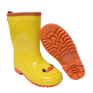 Yellow Cartoon <strong>Duck</strong> Kids PVC Water Proof <strong>Rain</strong> <strong>Boots</strong> - Product Image 3