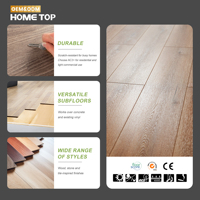 Plancher stratifié résidentiel 12 mm AC4 HDF imperméable à l'eau, grain de bois