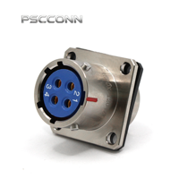 Connecteur d'aviation circulaire à baïonnette de qualité industrielle PSCCONN série Y50DX 3 4 broches, étanche IP67, fiche et prise 25A-200A 500V