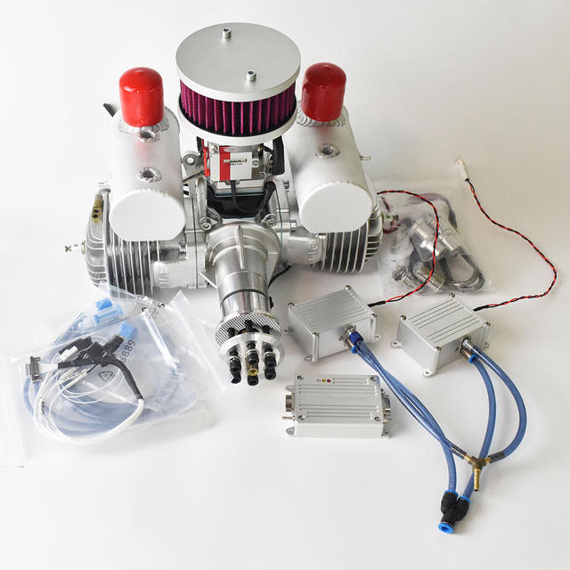DLE170EFI Gasoline Engine Two-Stroke Metal RC Aircraft Long-Endurance Power Prop-Fuel Model Aircraft