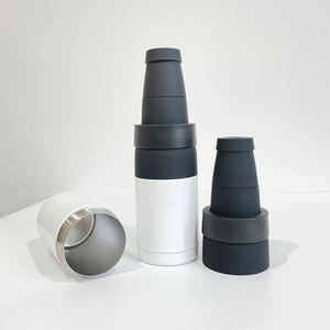 12Oz Shaped Double Walled Holder Sleeve Can Cooler White Blank Sublimation 3 in 1 <b>Thermos</b> With Beer <b>Bottle</b> Opener - Product Image 2