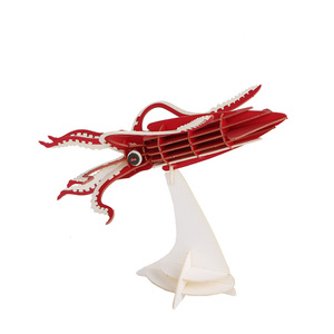 CUPUZ Puzzle 3D Gigante <span class=keywords><strong>di</strong></span> Calamaro in Carta: Scopri il Gigante dei Fondali Marini - Kit Fai-da-te per Decorazione Scrivania, Artigianato, <span class=keywords><strong>Giochi</strong></span> Educativi - Product Image 2