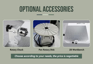 เครื่องทำเครื่องหมายเลเซอร์2.5D 50W ไฟเบอร์ออปติกเลเซอร์สำหรับการแกะสลักบนโลหะทุกชนิดรองรับรูปแบบ DXF PLT BMP Ai DST - Product Image 6