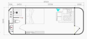 <span class=keywords><strong>บ้าน</strong></span>สำเร็จรูปโครงสร้างเหล็กแคปซูลเคลื่อนย้ายได้พื้นที่สำหรับโรงแรมสำนักงานโรงแรมวิลล่าหรือห้องน้ำ - Product Image 6