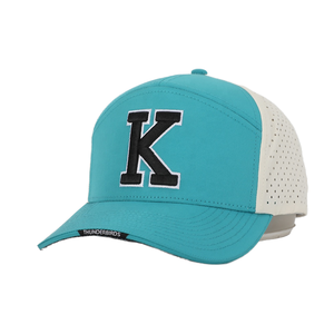 Casquette de baseball sportive imperméable à séchage rapide avec logo personnalisé, broderie 3D, découpe laser et perforations - Product Image 1