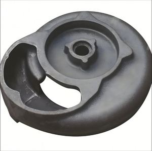Services de fonderie de précision pour roue de pompe industrielle OEM en fonte, avec anneau de guide et ailettes de guidage usinées avec précision - Product Image 2