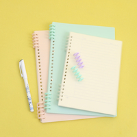 Classeur de cahier A4 Offre Spéciale anneau en plastique à 5 trous avec feuilles mobiles et matériau de reliure en spirale