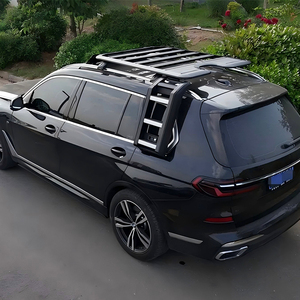 Panier de toit en alliage d'aluminium pour bagages, échelle latérale et boîte latérale pour <span class=keywords><strong>BMW</strong></span> X5 2010-2023 2024+ - Product Image 3