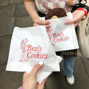 Sacs d'emballage jetables à biscuits en papier kraft à fond pointu en V pour boulangerie, sandwich, <span class=keywords><strong>biscuit</strong></span>, pâtisserie, collation - Product Image 3