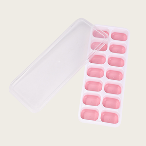 Bacs à glaçons en silicone souples à démoulage facile, 14 compartiments, avec couvercle amovible anti-débordement, pour glaçons doux pour enfants - Product Image 5