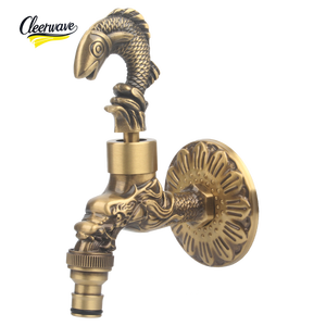 Messing-Einhand-Gartenhahn im europäischen Stil, antikbronze, wandmontiert, mit Eichhörnchen-, Löwen- und <span class=keywords><strong>Hahn</strong></span>-Motiven für den Landschaftsbau - Product Image 3