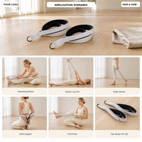 Sangles de remplacement pour appareil de studio professionnel en polyester-coton doux pour la peau, à double boucle, durables, pour Pilates