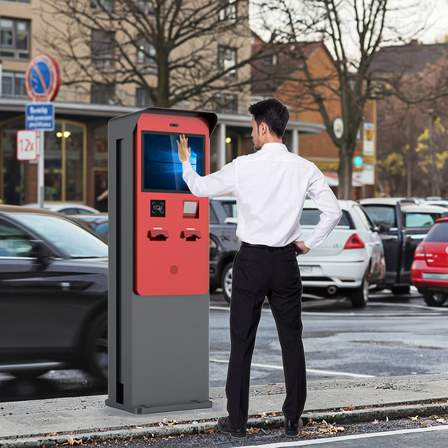 Multi-function SDK Enabled Ticket Vending Machine with Facial Recognition LCD Screen Credit Card Parking Outdoor Payment Kiosk