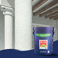 Wanlei Peinture professionnelle en fausse pierre à base d'eau pour la construction de murs extérieurs Revêtement liquide acrylique pour application par pulvérisation