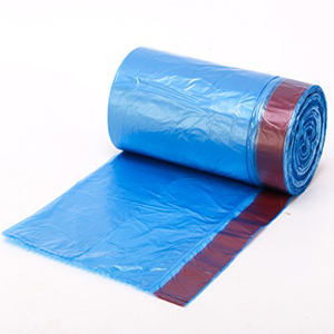 Sacs à ordures à cordon HDPE/LDPE d'approvisionnement d'usine sacs à cordon de cuisine à déchirure gratuite pour les supermarchés et les expositions - Product Image 1