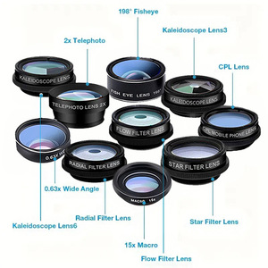 Universal Mobile Phone Lens Kit 10 In 1 Wide Angle Macro Fisheye Telephoto Cpl For Samsung And General Devices - Product Image 3