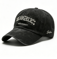 Casquette de baseball vintage de luxe pour femmes et hommes, grande taille, en tissu sergé Oxford délavé avec motifs à pois léopard