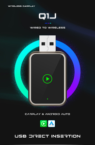 ตัวแปลง CarPlay Android Auto 2 in 1 อเนกประสงค์ กล่องวิดีโอในรถยนต์ อะแดปเตอร์ USB ไร้สาย Carplay Dongle - Product Image 2