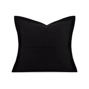 Cuscino in <span class=keywords><strong>Velluto</strong></span> <span class=keywords><strong>di</strong></span> Lusso Echo French, Cuscino da Letto in <span class=keywords><strong>Velluto</strong></span> <span class=keywords><strong>di</strong></span> <span class=keywords><strong>Seta</strong></span> Nero e Grigio <span class=keywords><strong>di</strong></span> Alta Gamma - Product Image 2