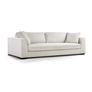 Set di <span class=keywords><strong>Divani</strong></span> in Tessuto Moderno di Alta Qualità, Divano Bianco con Gambe in Legno Massello, Arredamento Commerciale per Appartamenti <span class=keywords><strong>e</strong></span> Hotel - Product Image 5