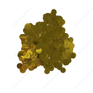 200g Máy giấy đám cưới sinh nhật sự kiện bán chạy nhất Rose Gold sequin Vòng đẩy kim loại lá vòng tròn bên <span class=keywords><strong>Confetti</strong></span> - Product Image 6