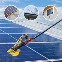 Système de perche télescopique en fibre de carbone ultra-légère de 10 à 70 pieds pour le nettoyage des fenêtres et des panneaux solaires, idéal pour une utilisation commerciale