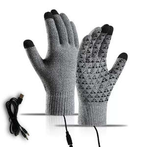 Gants chauffants électriques d'hiver, écran tactile, gants chauds pour moto/vélo, conduite en plein air, ski, mitaines chauffantes USB, sans batterie - Product Image 3