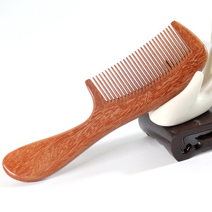 Peine de sándalo de gran tamaño, peine para masaje, agradable para la piel, uso doméstico para adultos, niños, mujeres embarazadas - Product Image 3