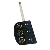 Remote Controller Membran Desain Khusus dengan Overlay Grafis PET PC, Tombol Tactile Embossed, Perekat 3M467, dan Lampu LED Backlit