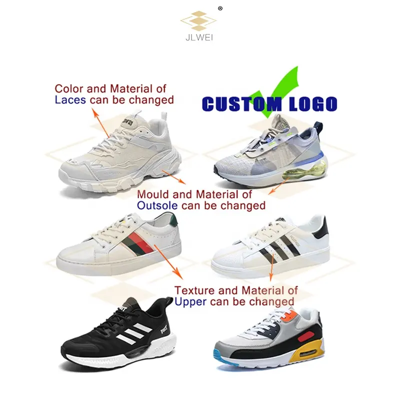 Chaussures de Sport avec coussin d'air pour hommes, Logo personnalisé, basse quantité minimale de commande, petite commande, tennis de haute qualité, baskets décontractées, 90, 2020