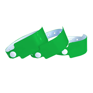 Green Soft Plastic Wristbands One-Time Use Slap&Snap Customer Events Tickets Promotional Wristbands