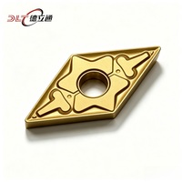 Sisipan Bubut Tungsten Carbide Multi Warna Persegi DNMG150404/150408-TM CVD Tahan Aus OEM CNC untuk Pemesinan Baja