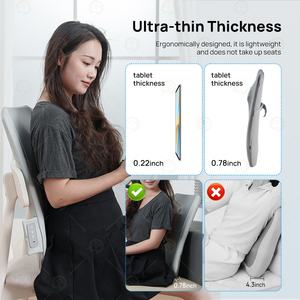 Masajeador de espalda completo recargable para caminar, rodillo de amasado 4D, asiento Lumbar de calefacción, cojín de masaje ultrafino - Product Image 6