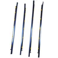 Pour Toyota Corolla AE100 1991-1997, ensemble de moulures de garniture extérieure des portes avant et arrière, 4 pièces, noir, joint d'étanchéité de fenêtre, 75710-12490