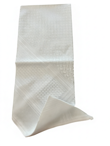 Saudi <b>Men's</b> <b>White</b> Shemagh Arab <b>Scarf</b> 100% Cotton Breathable Four Seasons Daily Wear Solid Pattern Ethnic Style - Product Image 1