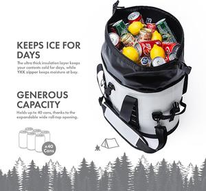 Bolsa Térmica Moderna y Portátil de TPU para 40 Latas, a Prueba de Fugas, Impermeable, Aislada, para Almacenamiento de Alimentos, para Uso en Campamentos y Playa - Product Image 2