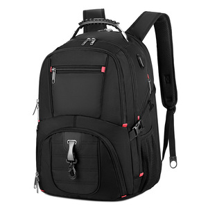 La mejor mochila negra de gran capacidad de 40L impermeable y ligera para llevar en el trabajo, mochila de viaje de negocios para hombres con compartimento para ordenador portátil - Product Image 1
