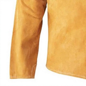 Veste de soudage en cuir résistante à la chaleur, manches longues, anti-chaleur 300°C 500°C, vêtements de sécurité pour atelier d'usine, coupe classique - Product Image 5