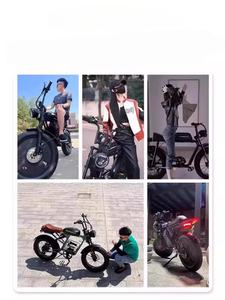 Vélo électrique de ville avec batterie 48V et pneus tout-terrain larges, 25 km/h, conception 3 <span class=keywords><strong>places</strong></span> pour les trajets urbains - Product Image 3