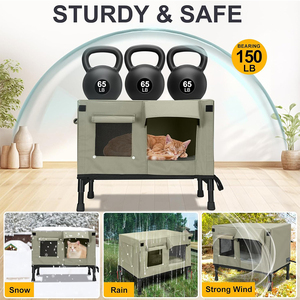 Pet <strong>Cat</strong> <strong>House</strong> Shelter Indoor Outdoor Heated <strong>Cat</strong> <strong>House</strong> for Small Large Stray <strong>Cats</strong> <strong>Outside</strong> Waterproof Winter Insulated Pet Shelter - Product Image 4