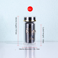 En stock – Nouveaux flacons vides en plastique pour pilules, contenants à médicaments, porte-capsules de vitamines, double flacon en PS pour NMN et vitamines