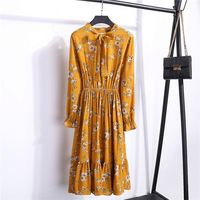 Chemise de bureau noire de Style coréen pour femmes, robe à pois, Vintage, à manches longues, à fleurs, printemps, 2020
